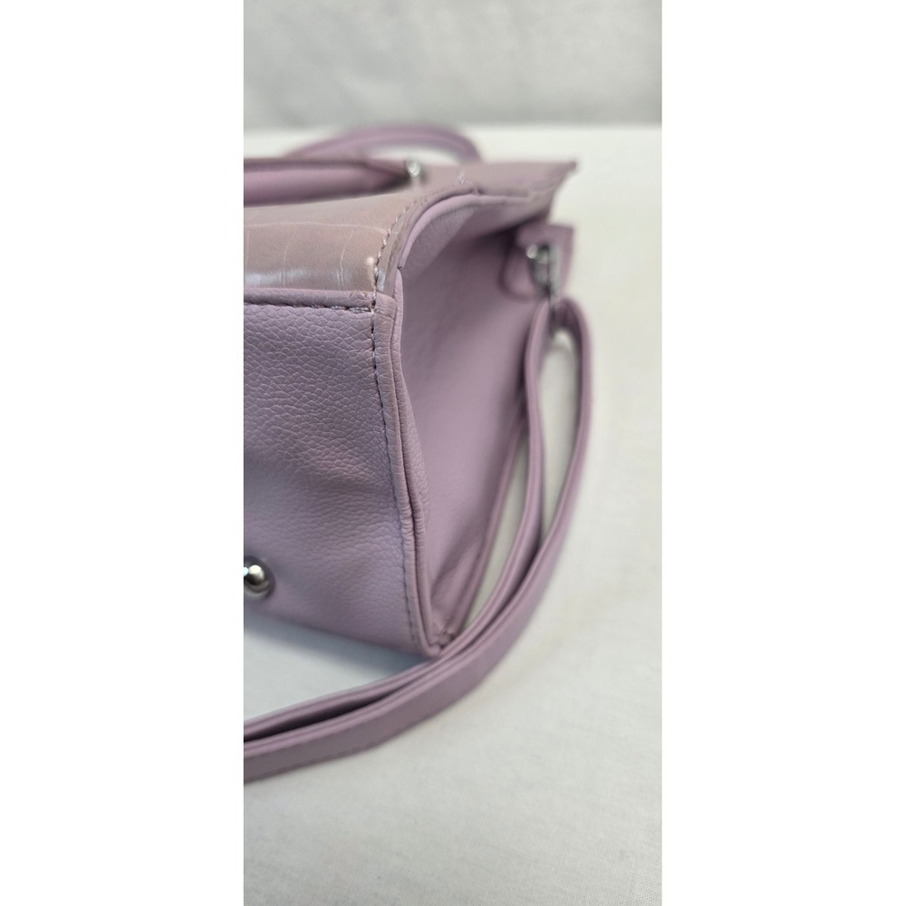 Pink & Cosmo Lavender Purple Paneled Satchel Handbag Crossbody Bag - Picture 10 of 16